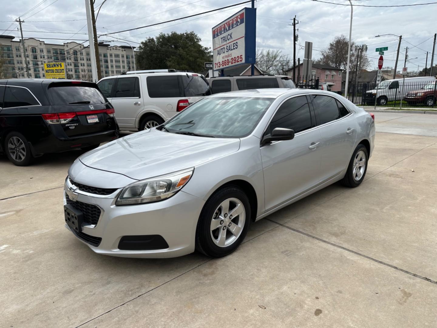 2014 Silver /Silver Chevrolet Malibu LS Fleet (1G11A5SL5EF) with an 2.5L L4 DOHC 16V engine, 6-Speed Automatic transmission, located at 1501 West 15th St., Houston, 77008, (713) 869-2925, 29.797941, -95.411789 - Photo#0